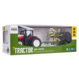 JOKO RC Traktor s Hrabačkou na diaľkové ovládanie a svetlom 1:24, červený