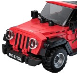 Mould King Technická Stavebnica Jeep Wrangler 414ks + Vitrína, červený
