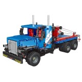 Mould King RC Technická Stavebnica Kamión Ťažký ťahač 1064ks na diaľkové ovládanie, modrý