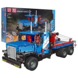 Mould King RC Technická Stavebnica Kamión Ťažký ťahač 1064ks na diaľkové ovládanie, modrý