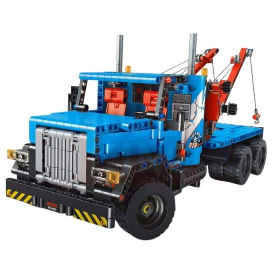 Mould King RC Technická Stavebnica Kamión Ťažký ťahač 1064ks na diaľkové ovládanie, modrý