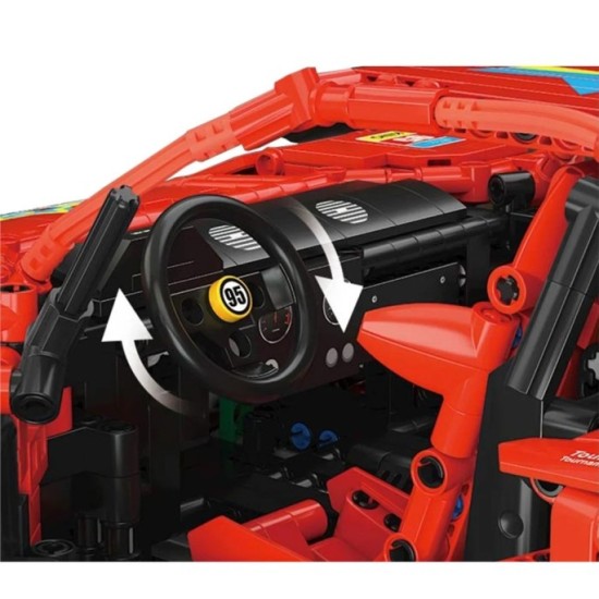 Mould King Technická Stavebnica Športové auto 2688ks, červené