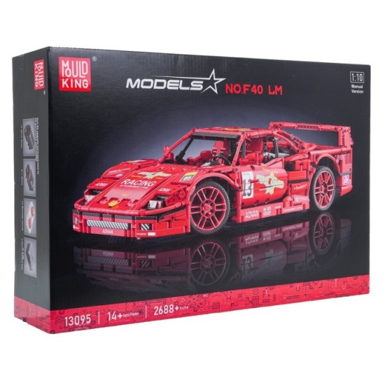 Mould King Technická Stavebnica Športové auto 2688ks, červené