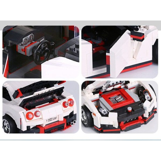 Mould King Techická Stavebnica Športové auto 1034ks, biele