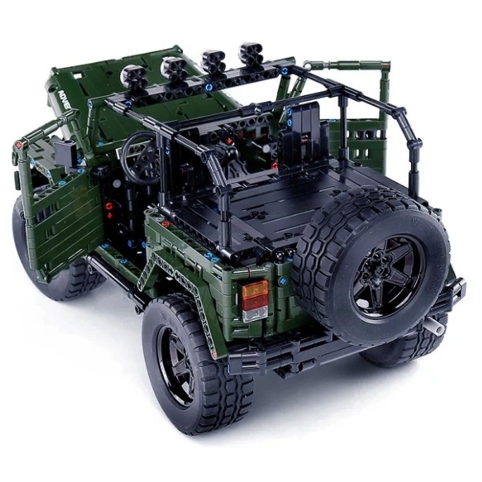 Mould King Technická Stavebnica Jeep Wrangler Off-Road 2078ks, zelený