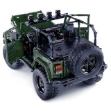 Mould King Technická Stavebnica Jeep Wrangler Off-Road 2078ks, zelený