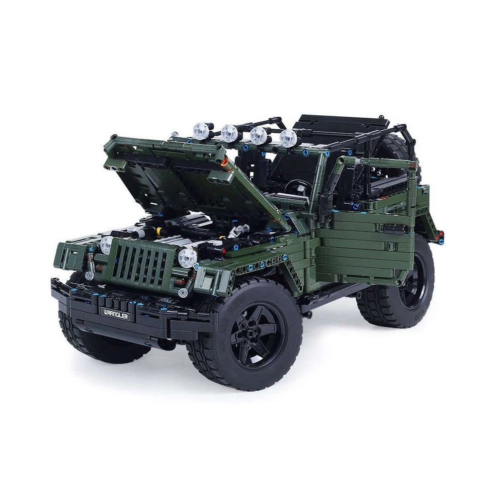 Mould King Technická Stavebnica Jeep Wrangler Off-Road 2078ks, zelený