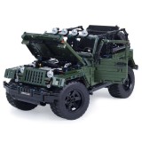 Mould King Technická Stavebnica Jeep Wrangler Off-Road 2078ks, zelený