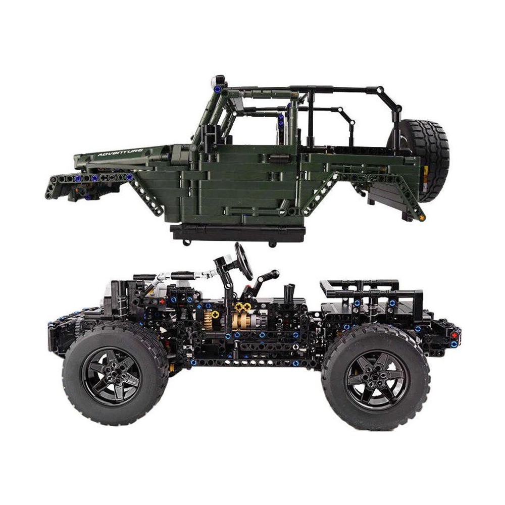 Mould King Technická Stavebnica Jeep Wrangler Off-Road 2078ks, zelený