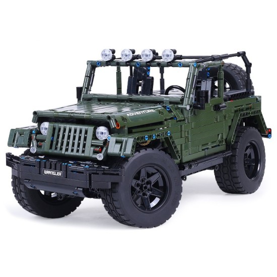 Mould King Technická Stavebnica Jeep Wrangler Off-Road 2078ks, zelený
