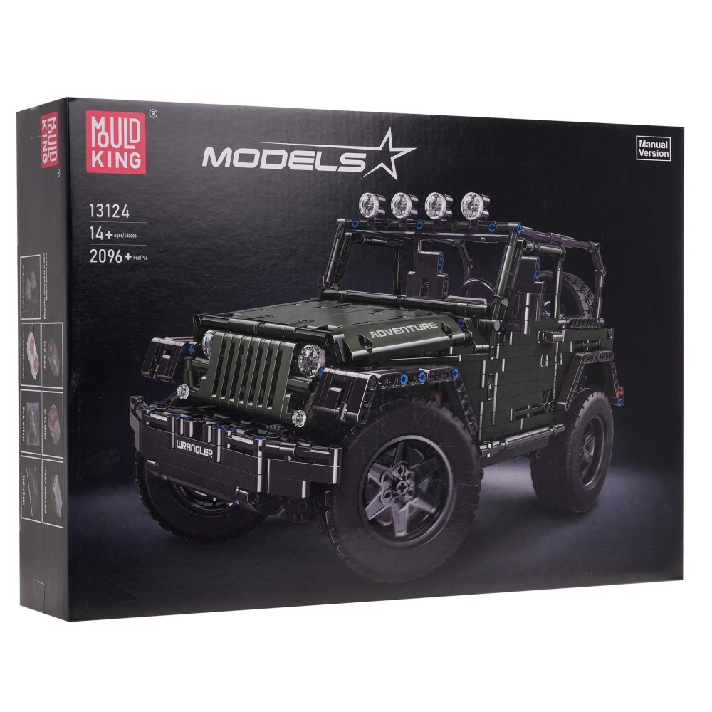 Mould King Technická Stavebnica Jeep Wrangler Off-Road 2078ks, zelený