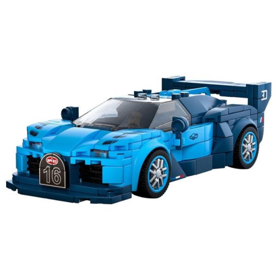 Mould King Technická Stavebnica Pretekárske Auto Speed Champions GT Racing 336ks + Vitrína, modré