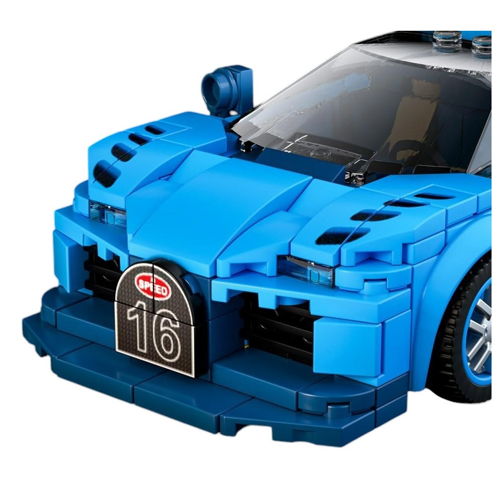 Mould King Technická Stavebnica Pretekárske Auto Speed Champions GT Racing 336ks + Vitrína, modré