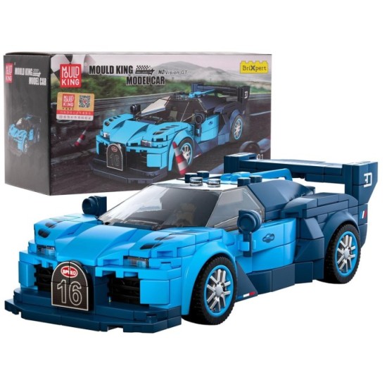 Mould King Technická Stavebnica Pretekárske Auto Speed Champions GT Racing 336ks + Vitrína, modré