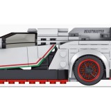 MOULD KING Technická Stavebnica Športové Auto Lambo 398ks + Vitrína, biele
