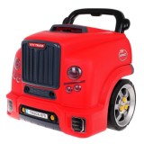 JOKO Detská Autodielňa, Sada Malého Automechanika Kamión s volantom, so svetlom a zvukom, auto na učenie opravovať , červený