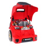 JOKO Detská Autodielňa, Sada Malého Automechanika Kamión s volantom, so svetlom a zvukom, auto na učenie opravovať , červený