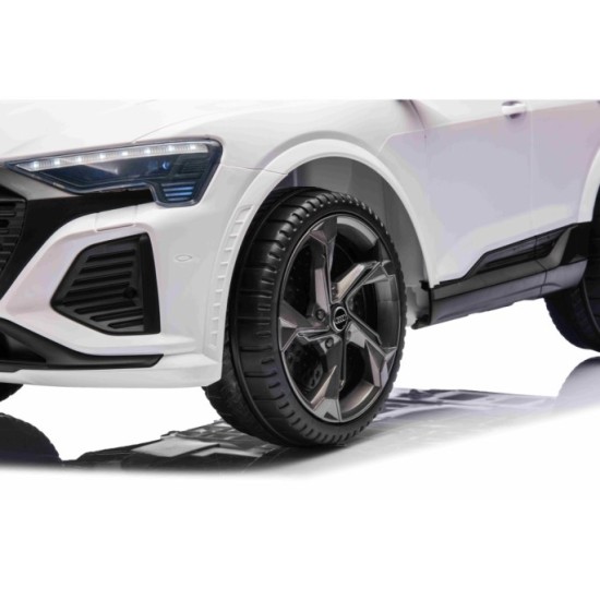 JOKO Elektrické Autíčko Audi SQ8, penové kolesá, kožené sedadlo, biele