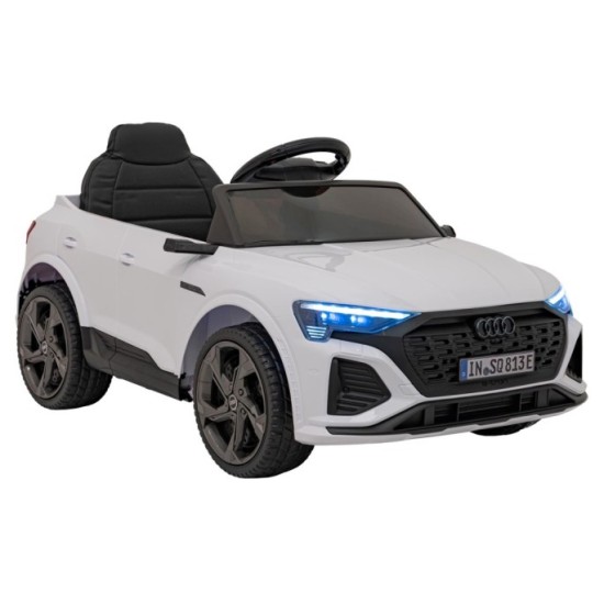 JOKO Elektrické Autíčko Audi SQ8, penové kolesá, kožené sedadlo, biele