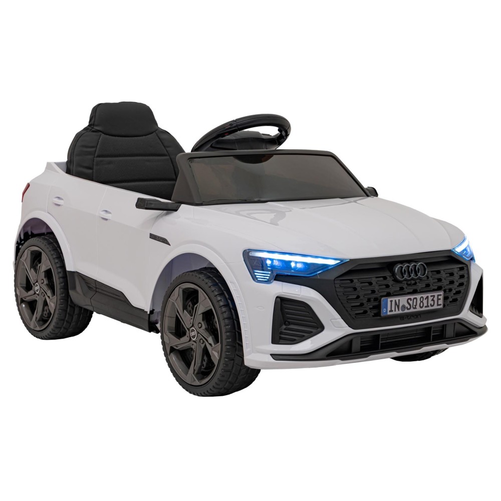 JOKO Elektrické Autíčko Audi SQ8, penové kolesá, kožené sedadlo, biele