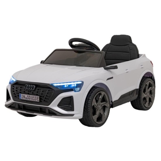 JOKO Elektrické Autíčko Audi SQ8, penové kolesá, kožené sedadlo, biele