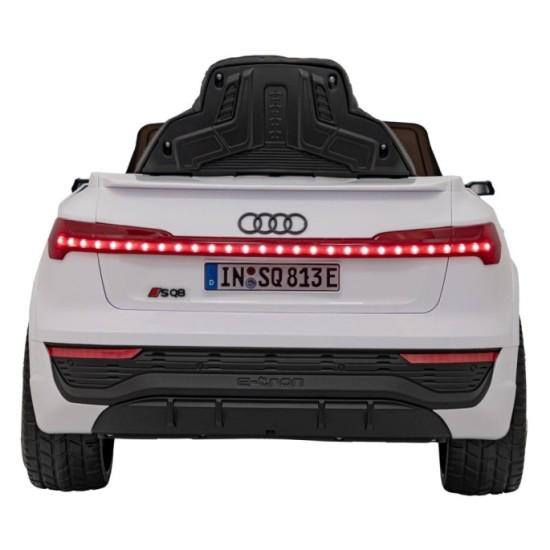 JOKO Elektrické Autíčko Audi SQ8, penové kolesá, kožené sedadlo, biele