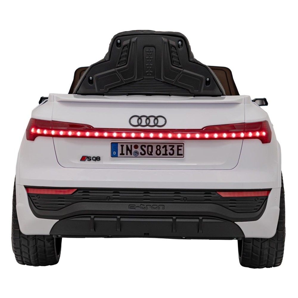 JOKO Elektrické Autíčko Audi SQ8, penové kolesá, kožené sedadlo, biele