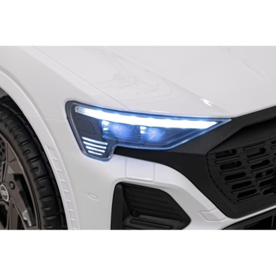 JOKO Elektrické Autíčko Audi SQ8, penové kolesá, kožené sedadlo, biele