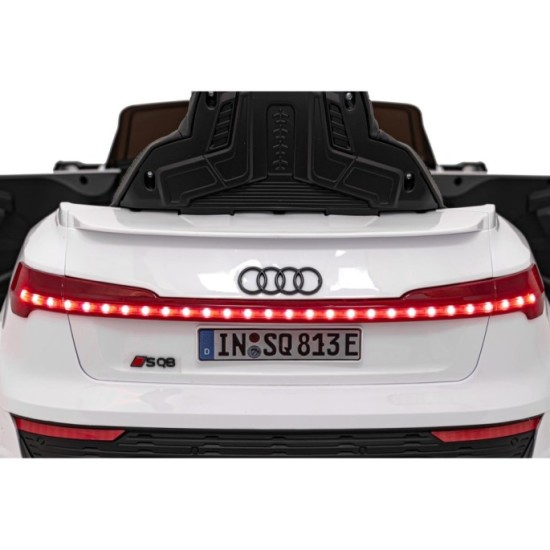 JOKO Elektrické Autíčko Audi SQ8, penové kolesá, kožené sedadlo, biele