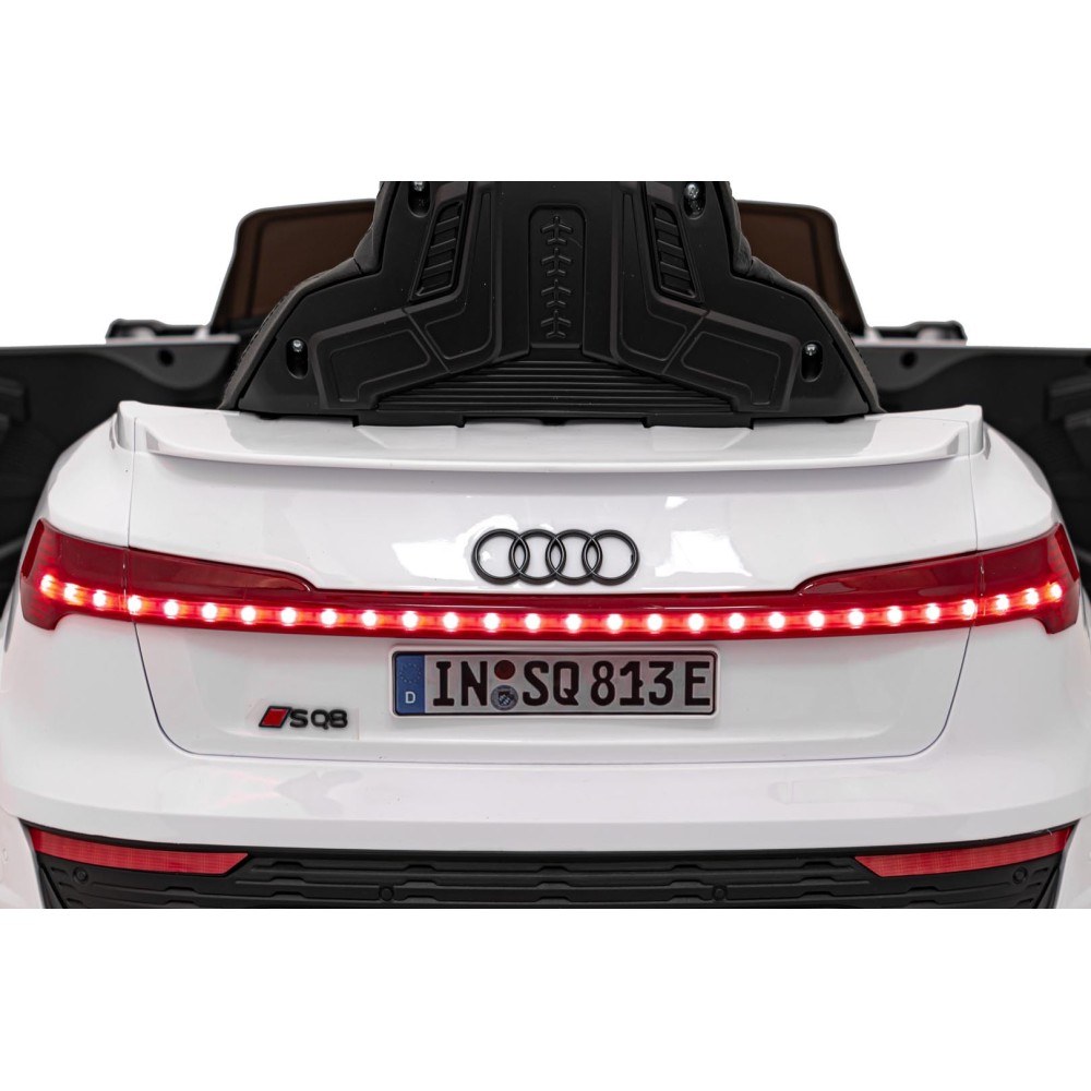 JOKO Elektrické Autíčko Audi SQ8, penové kolesá, kožené sedadlo, biele