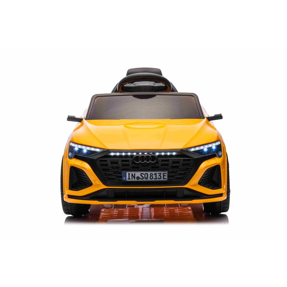 JOKO Elektrické Autíčko Audi SQ8, penové kolesá, kožené sedadlo, žlté