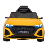 JOKO Elektrické Autíčko Audi SQ8, penové kolesá, kožené sedadlo, žlté