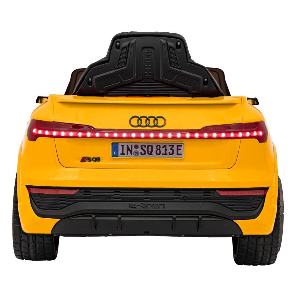 JOKO Elektrické Autíčko Audi SQ8, penové kolesá, kožené sedadlo, žlté