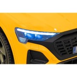 JOKO Elektrické Autíčko Audi SQ8, penové kolesá, kožené sedadlo, žlté