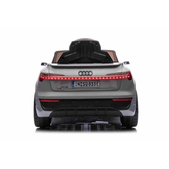 JOKO Elektrické Autíčko Audi SQ8, penové kolesá, kožené sedadlo, sivé