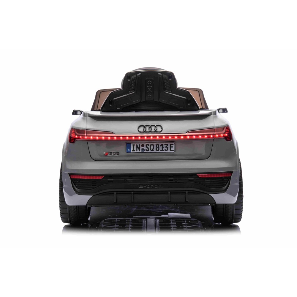 JOKO Elektrické Autíčko Audi SQ8, penové kolesá, kožené sedadlo, sivé