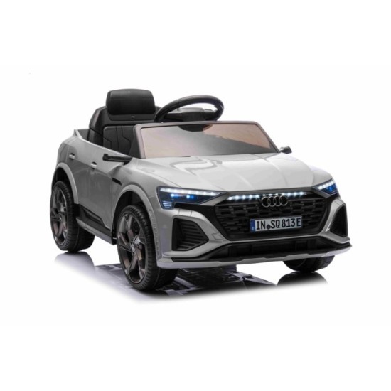 JOKO Elektrické Autíčko Audi SQ8, penové kolesá, kožené sedadlo, sivé
