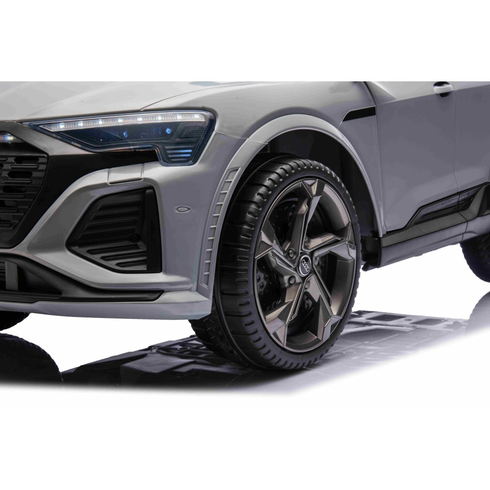 JOKO Elektrické Autíčko Audi SQ8, penové kolesá, kožené sedadlo, sivé
