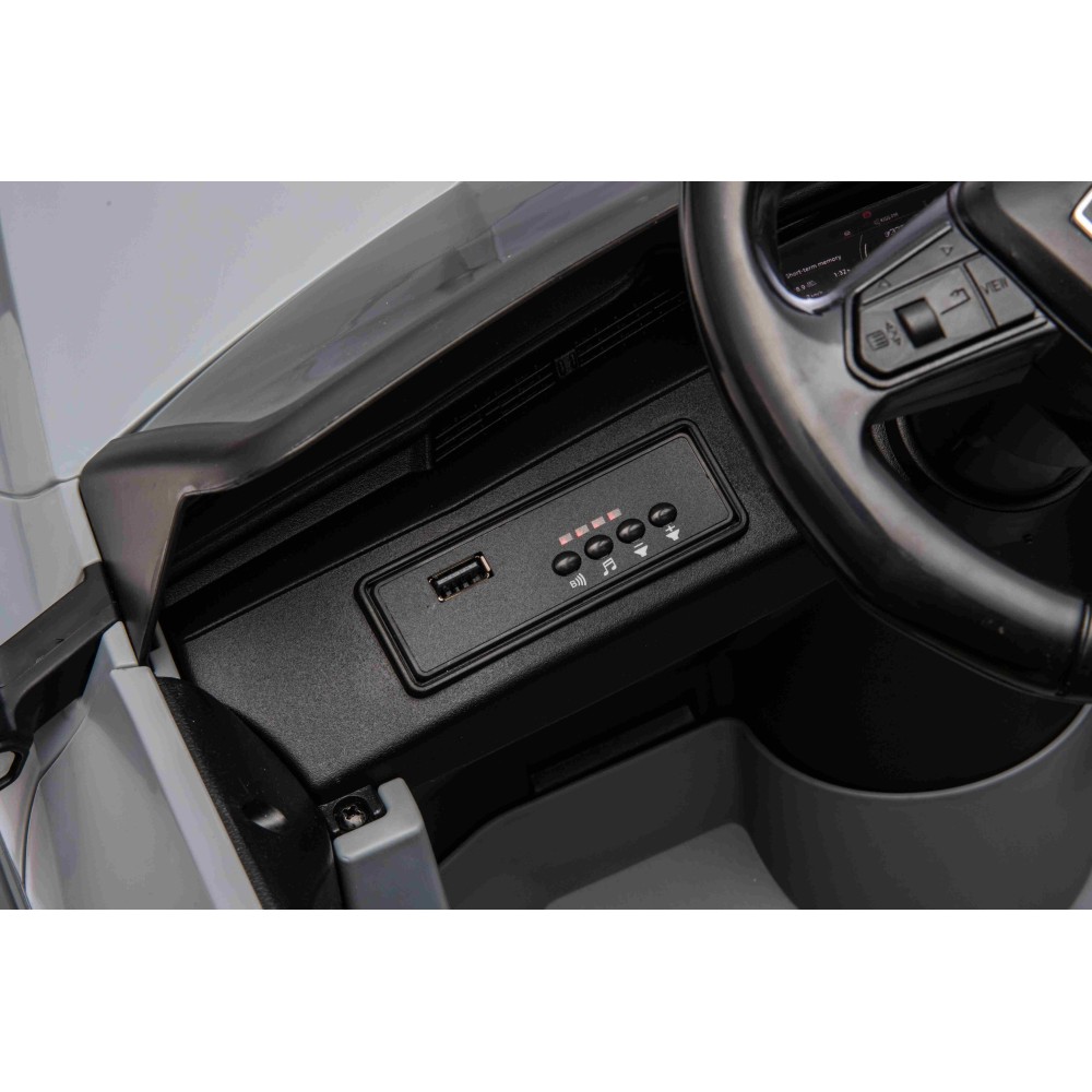 JOKO Elektrické Autíčko Audi SQ8, penové kolesá, kožené sedadlo, sivé