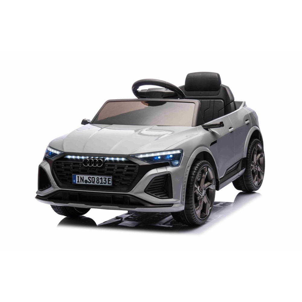 JOKO Elektrické Autíčko Audi SQ8, penové kolesá, kožené sedadlo, sivé