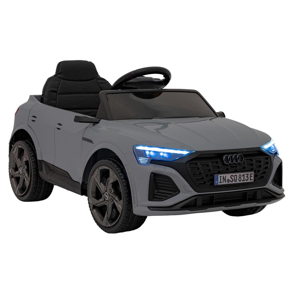 JOKO Elektrické Autíčko Audi SQ8, penové kolesá, kožené sedadlo, sivé