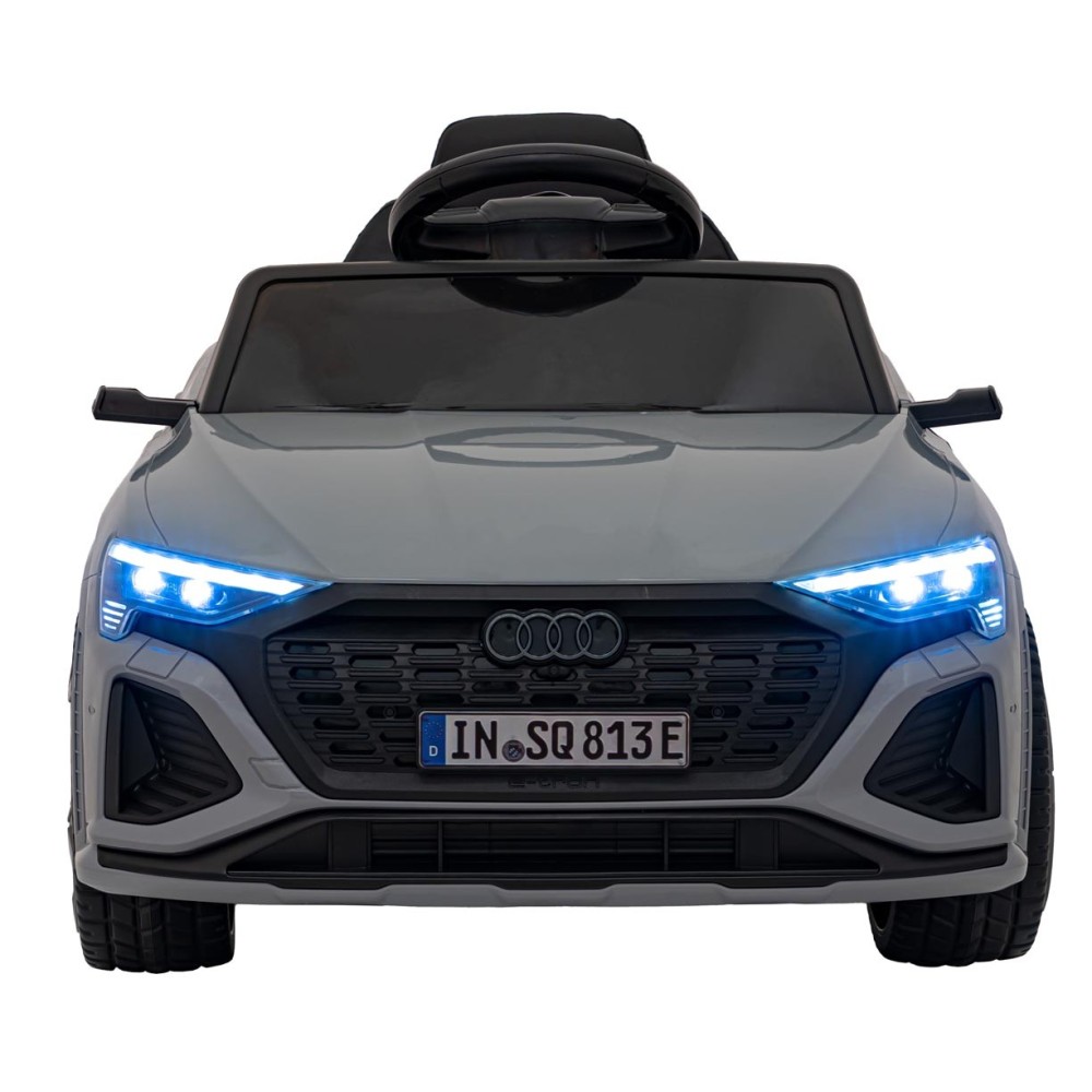 JOKO Elektrické Autíčko Audi SQ8, penové kolesá, kožené sedadlo, sivé