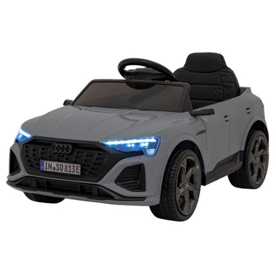 JOKO Elektrické Autíčko Audi SQ8, penové kolesá, kožené sedadlo, sivé