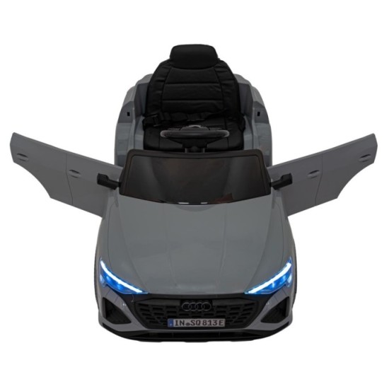 JOKO Elektrické Autíčko Audi SQ8, penové kolesá, kožené sedadlo, sivé