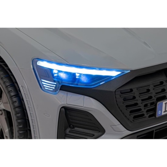 JOKO Elektrické Autíčko Audi SQ8, penové kolesá, kožené sedadlo, sivé