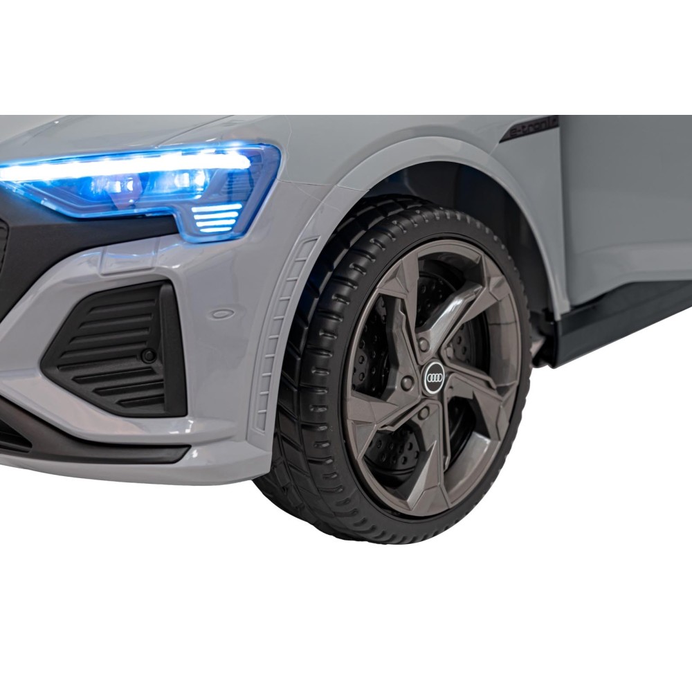 JOKO Elektrické Autíčko Audi SQ8, penové kolesá, kožené sedadlo, sivé