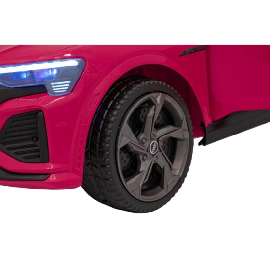 JOKO Elektrické Autíčko Audi SQ8, penové kolesá, kožené sedadlo, ružové