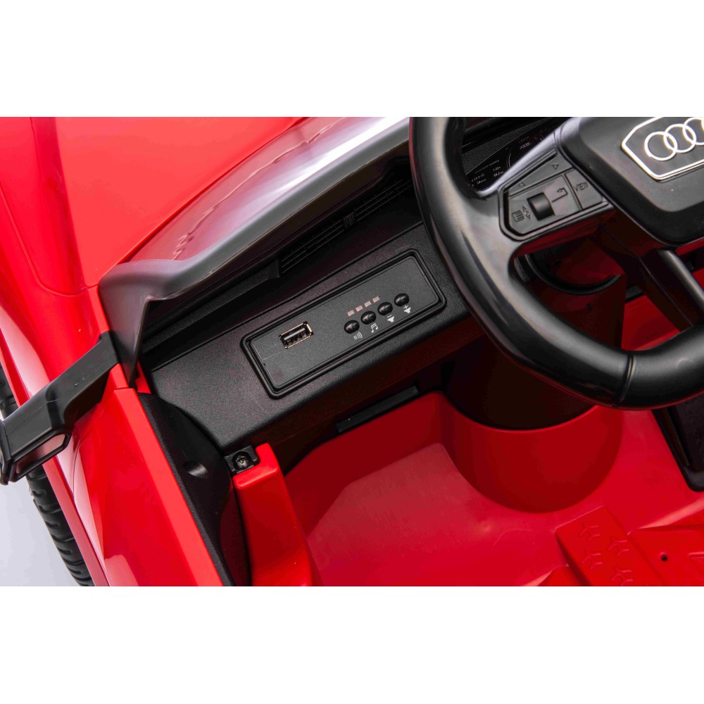 JOKO Elektrické Autíčko Audi SQ8, penové kolesá, kožené sedadlo, červené
