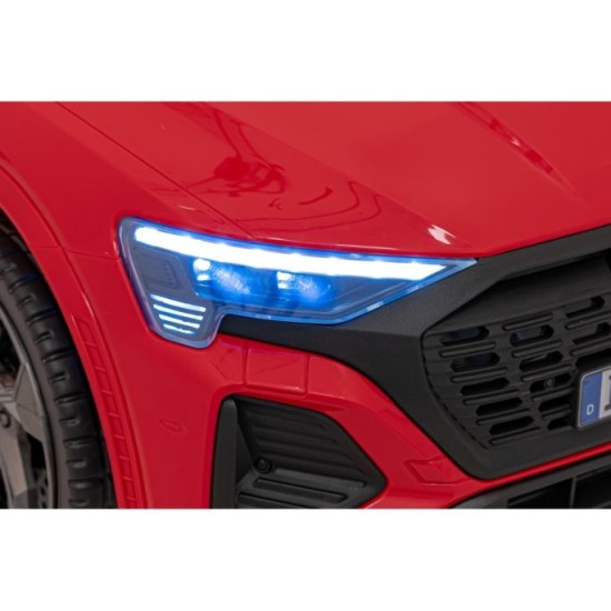 JOKO Elektrické Autíčko Audi SQ8, penové kolesá, kožené sedadlo, červené