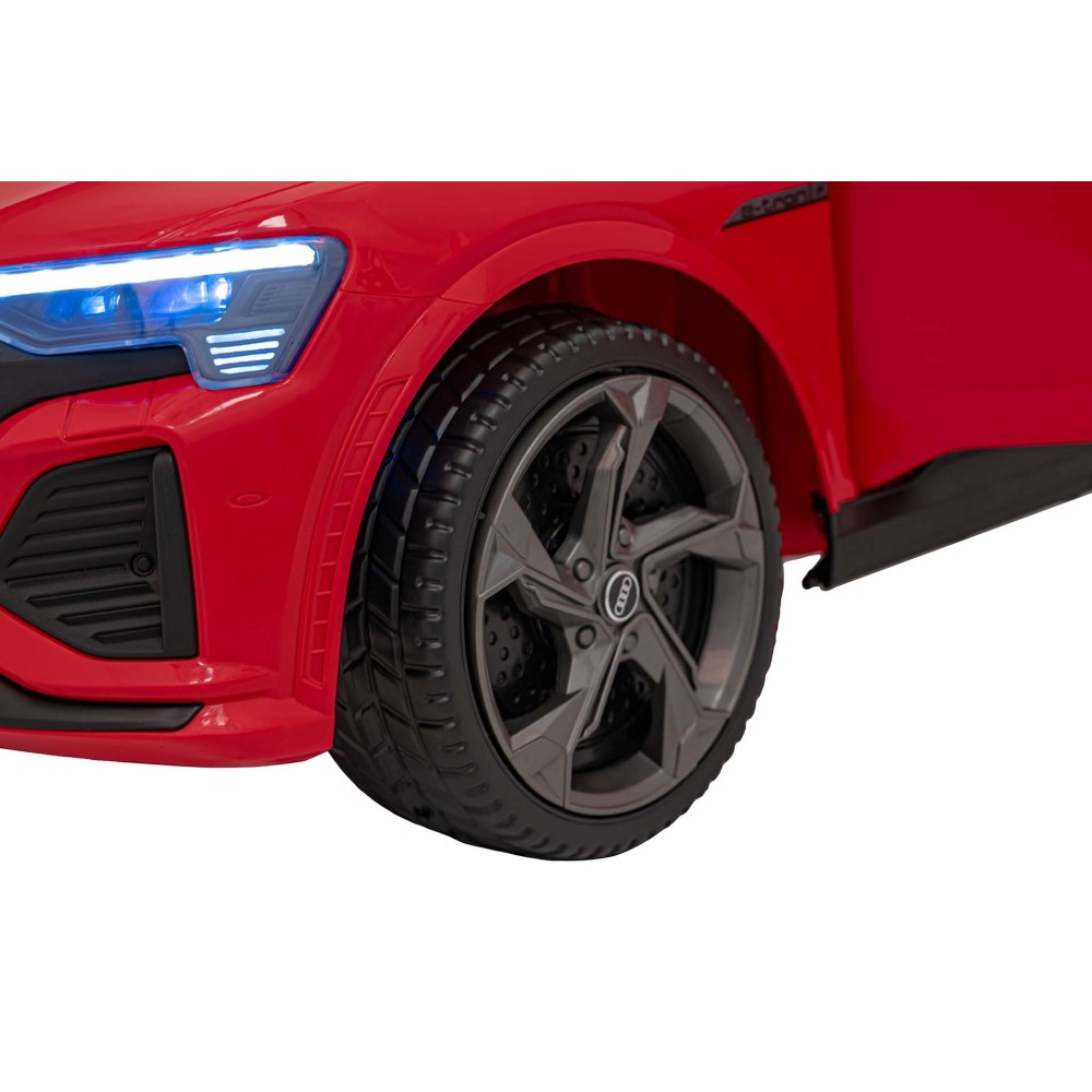 JOKO Elektrické Autíčko Audi SQ8, penové kolesá, kožené sedadlo, červené